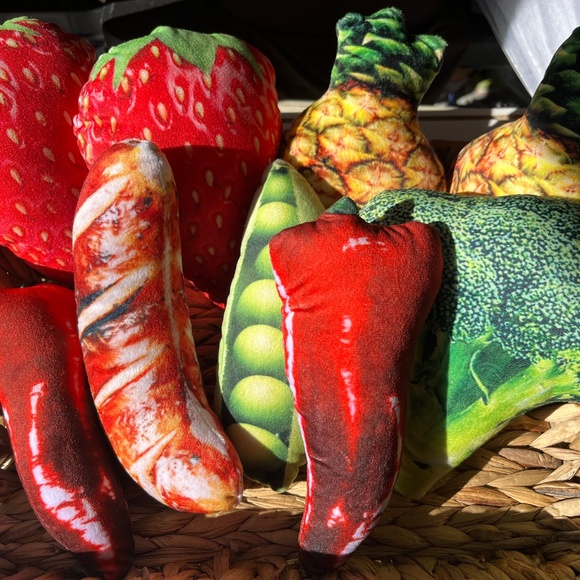 Food mini pillows stuffys decor toys basket fillers kids dogs cats - Picture 1 of 7